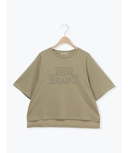 シルケット天竺ワイドアームプリントTシャツ