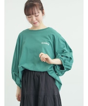 袖タックTシャツ
