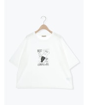 ヴィンテージ風天竺おじさんプリント刺繍Tシャツ