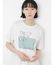 【接触冷感】スクエア箔ロゴTシャツ