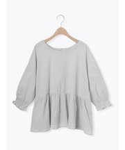 袖口シャーリング前後2WAYブラウス