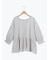 袖口シャーリング前後2WAYブラウス