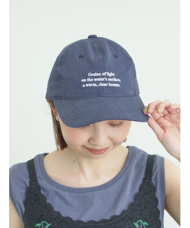 【消臭効果】コットンツイル刺繍キャップ