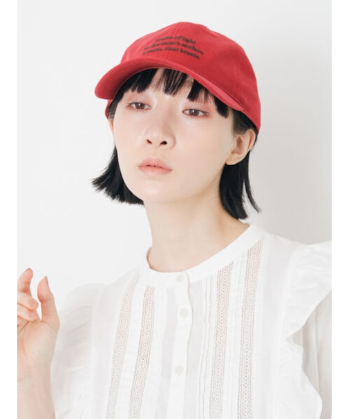 【消臭効果】コットンツイル刺繍キャップ