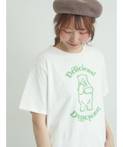 【メルヘン×Samansa Mos2】発泡プリントTシャツ