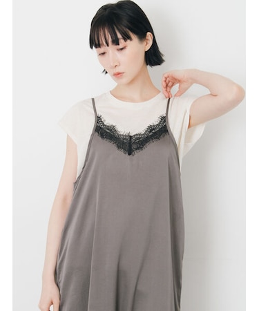 【抗菌、接触冷感】シアー梨地フレンチスリーブTシャツ