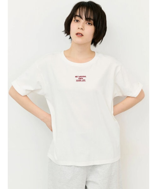 【接触冷感】アソートワンポイント刺繍Tシャツ