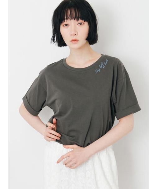 【接触冷感】アソートワンポイント刺繍Tシャツ