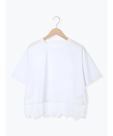 スカラップレースTシャツ