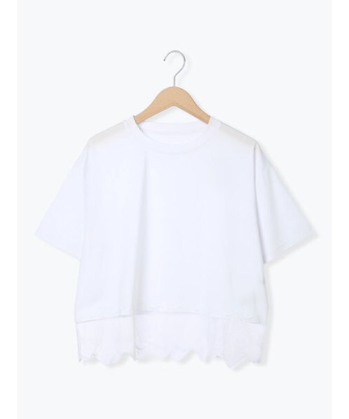 スカラップレースTシャツ