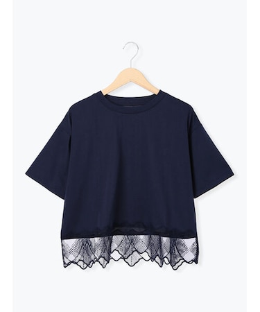 スカラップレースTシャツ
