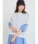 前後2WAY花柄メッシュニット