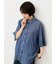 7分袖シアーデニムシャツ