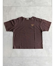 【接触冷感】ロゴ刺繍バックプリントTシャツ