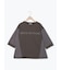 ◇シルケット天竺ドッキングプリントTシャツ