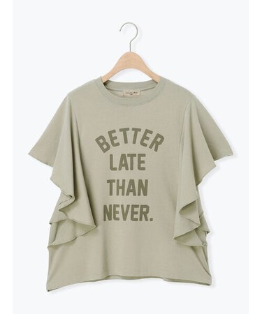 ◇フレアスリーブプリントTシャツ