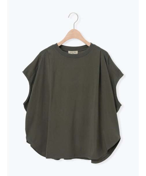 ◇タックフレンチスリーブプリントTシャツ