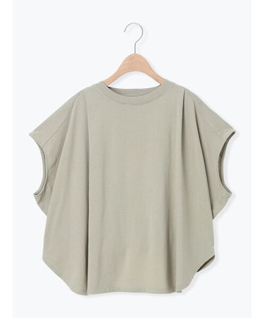 ◇タックフレンチスリーブプリントTシャツ