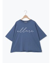 バイオ加工ロゴプリントワイドTシャツ