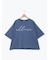 バイオ加工ロゴプリントワイドTシャツ