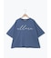 バイオ加工ロゴプリントワイドTシャツ