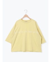 ◇強撚天竺ワイドロゴプリントTシャツ