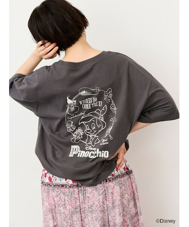 【Disney】ピノキオ/バックプリントTシャツ
