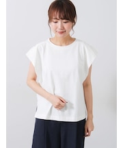 シルケット+ピグメント加工フレンチスリーブTシャツ