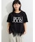 【接触冷感】裾レースロゴTシャツ