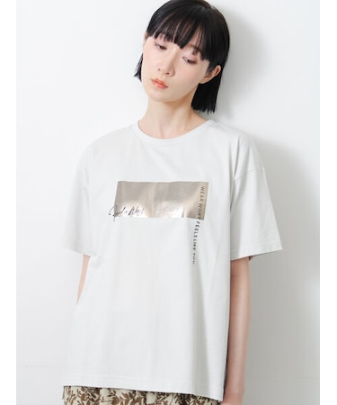 ◇【接触冷感】アソート箔プリントTシャツ