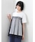 ◇【接触冷感/UVカット】ドットチュールドッキングTシャツ