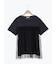 ◇【接触冷感/UVカット】ドットチュールドッキングTシャツ
