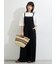 麻レーヨンストレッチサロペット
