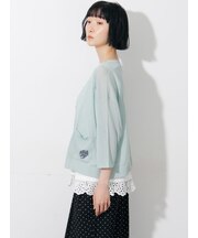 【接触冷感】ワンポイント刺繍カーディガン