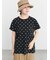 【オーガニックコットン】ドット柄Tシャツ