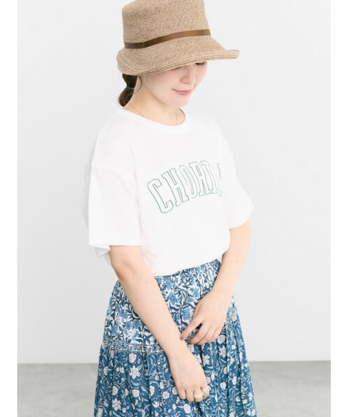 【オーガニックコットン】ロゴプリントTシャツ