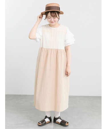 【販路限定】レースノースリワンピース