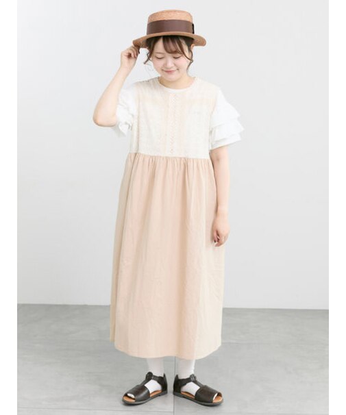 【販路限定】レースノースリワンピース