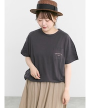 【オーガニックコットン】刺繍ロゴTシャツ