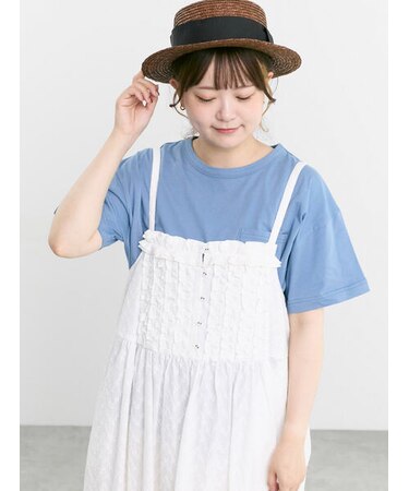 【オーガニックコットン】刺繍ロゴTシャツ