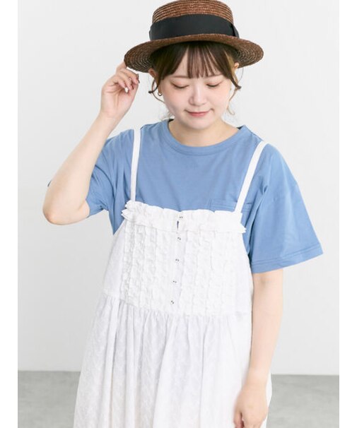 【オーガニックコットン】刺繍ロゴTシャツ