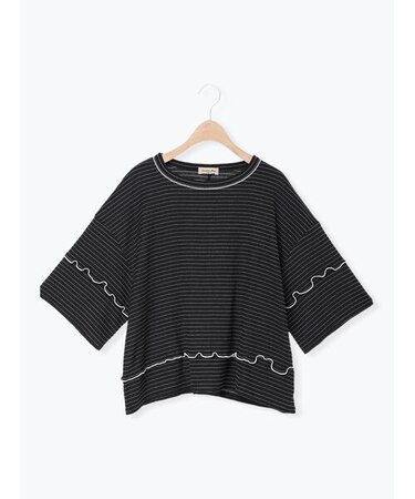 ◇配色メローボーダーTシャツ