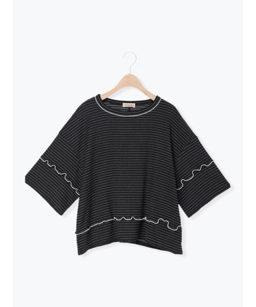 ◇配色メローボーダーTシャツ