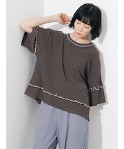 ◇配色メローボーダーTシャツ