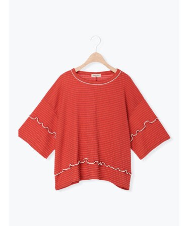 ◇配色メローボーダーTシャツ
