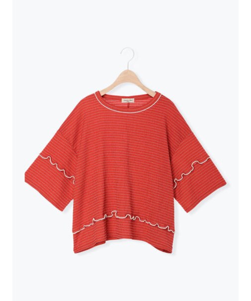 ◇配色メローボーダーTシャツ