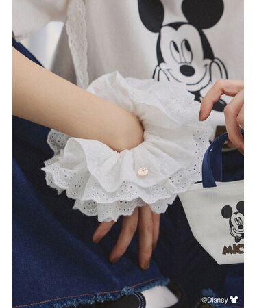 【Disney】ミッキーマウス/刺繍シュシュ