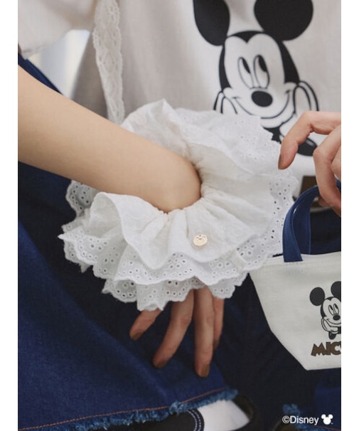 【Disney】ミッキーマウス/刺繍シュシュ