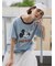 【Disney】ミッキーマウス/配色Tシャツ