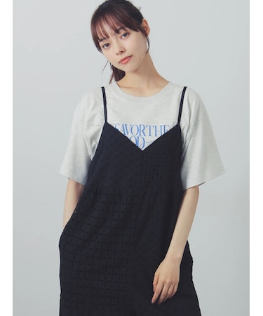 【接触冷感】切り替えプリントTシャツ